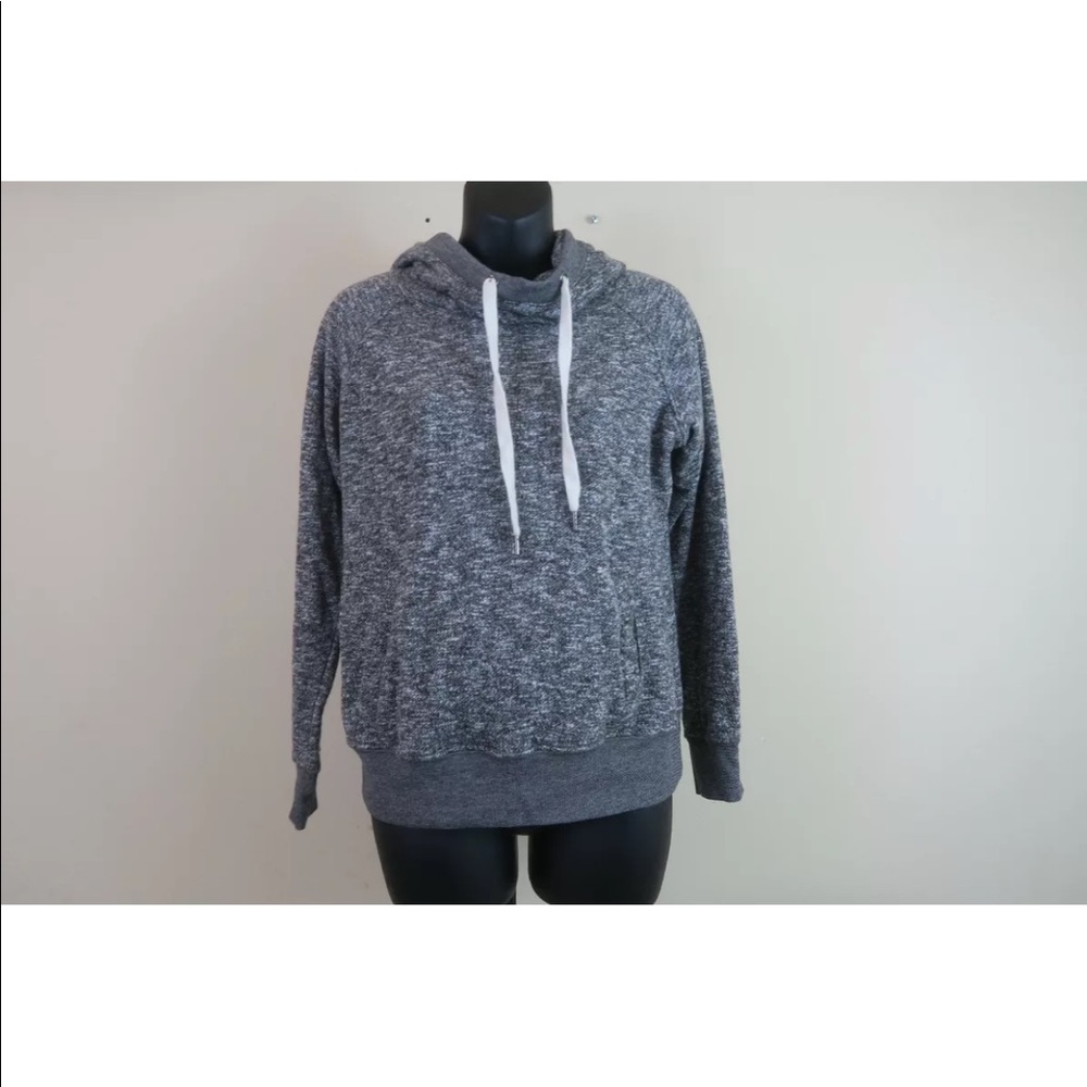 JO & Co Jeans Hoodie Womens size M Gray Pocket